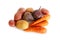 Fresh vegetables carrots, beetroots and potatoes isolated
