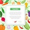 Fresh vegetables - modern colorful vector illustration