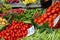 Fresh vegetables for sale at a market