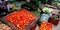 Fresh vegetables store at Indian farmers market