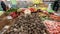 Fresh vegetables in a supermarket grocery.