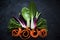 Fresh vibrant vegetables background