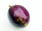 A fresh violet brinjal vegitable isolated put on white background