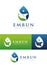 Fresh water logo, water drink logo vector