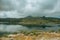 Fresh water at the Rossim Lake in a rocky landscape