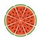 fresh watermelon half summer icon