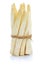 Fresh white asparagus bunch vegetable isolated