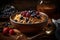 Fresh and Wholesome Granola Bowl with an Assortment of Fresh Fruits. AI generated