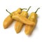 Fresh yellow pointed peppers