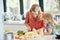 Only the freshest ingredients will do. a mother and daughter preparing a meal together at home.