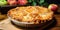 Freshly Baked Apple Pie - Homey Comfort - Warm and Aromatic - Classic Dessert