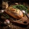 Freshly Baked Bread with Rosemary and Garlic