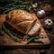 Freshly Baked Bread with Rosemary and Garlic