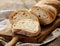 Freshly baked ciabatta bread