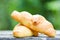 Freshly baked croissants / Bakery bread on wood table homemade breakfast food