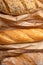 Freshly baked delicious bread, ciabatta, loaf with seeds