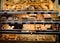 Freshly baked gourmet breads for sale in German bakery