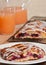 Freshly baked, homemade mixed berry braid pastry