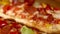 Freshly baked Pizza Baguette - close up shot