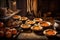 freshly baked pumpkin pies cooling on a rustic wooden table