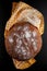 Freshly baked rye, sourdough bread, rustic studio picture