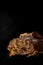 Freshly baked rye, sourdough bread, rustic studio picture