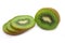 Freshly cut kiwi fruit