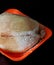 Freshly dumped frozen chicken tenderloin, frozen chicken breast