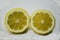 Freshly lemons cut in half