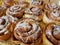 Freshly made cinnamon buns