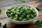 Freshly picked Cucamelon in white bowl. vegetable healthy food