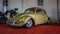 Freshly restored Volkswagen Beetle oval windows displayed at Jogja VW Festival