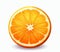 Freshly Sliced Orange: Vector Illustration