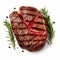 Freshly Sliced Rib Eye Steak With Spices And Rosemary