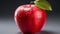 Freshness drops on apple, nature juicy, vibrant, healthy snack generated by AI