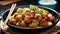 Freshness and flavors combine in this gourmet meatball appetizer generated by AI