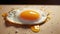 Freshness and heat create a gourmet meal of fried eggs generated by AI