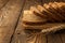 Freshness sliced grain bread on a wooden Board