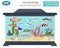 Freshwater aquarium fishes breeds icon set flat style isolated o