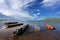 Freshwater Fishing Boats at Thai lake