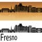 Fresno V2 skyline in orange