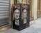 Frida Kahlo electric box street art in Porto, Portugal.