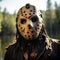 Friday The 13th Masked Man By The Lake: A Sharp Focus Artwork Inspired By Jason Limon