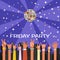 Friday youth party vector illustration