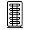 Fridge chiller icon, outline style