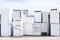 Fridge freezers outdoors at recycle depot for safe disposal refrigeration equipment and gas