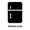 Fridge icon vector isolated on white background, logo concept of