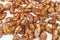 Fried almonds background