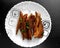 Fried Anchovy fish fry in ceramic bowl