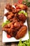 Fried barbecue chicken wings